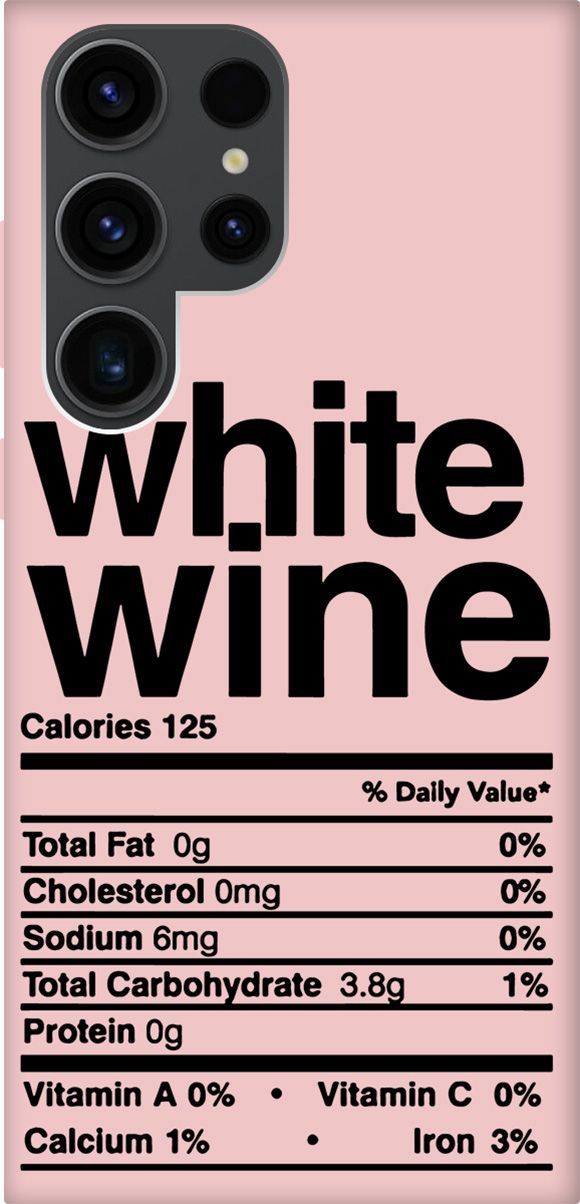 

Чехол на Samsung Galaxy S23 Ultra "Wine" розовый, Розовый;черный, 158369