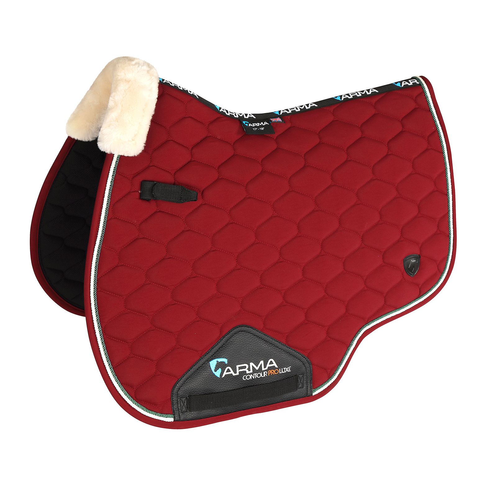 Вальтрап для лошади универсальный SHIRES ARMA Braided Trim, 15''-16.5'', бордо