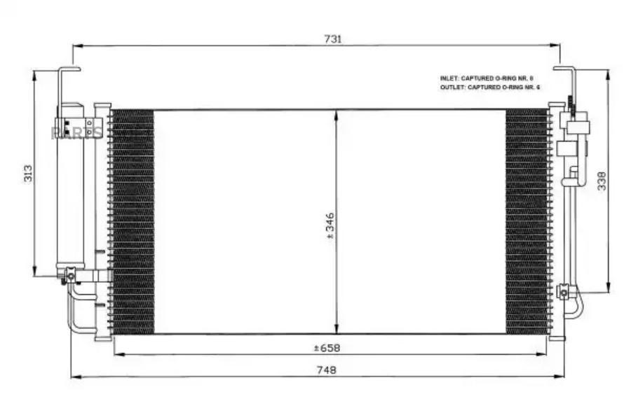 

Радиатор Кондиционера С Осушителем NRF арт. 35473