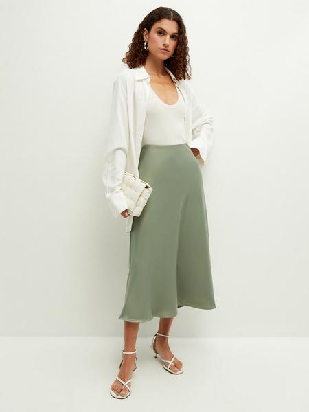 

Юбка женская ZARINA 2163205205 зеленая 2XL, 2163205205