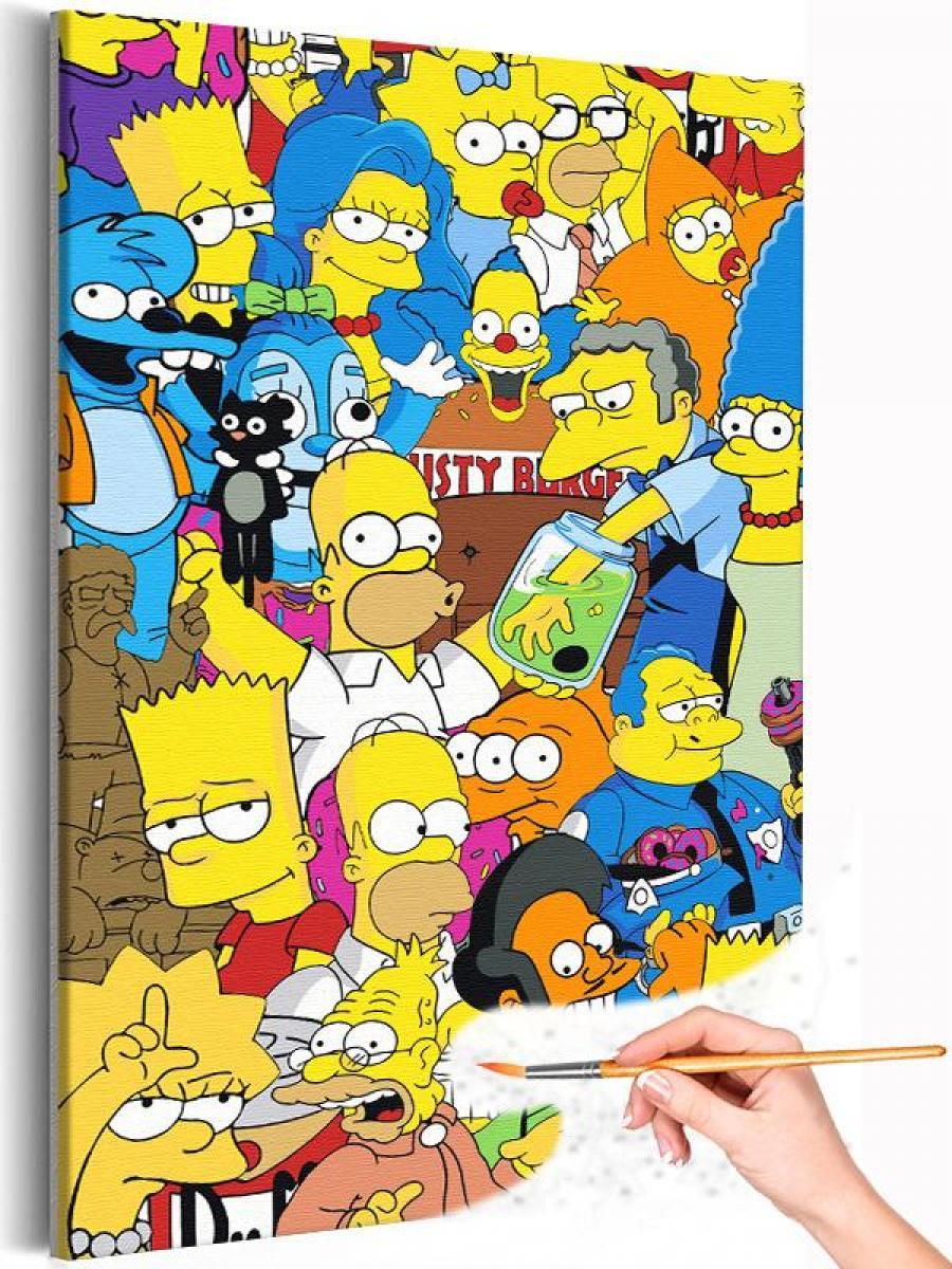 

Картина по номерам Живопись по номерам Симпсоны - Мультики The Simpsons Для детей 40х60, Симпсоны - Мультфильмы Мультики The Simpsons Для детей 40х60