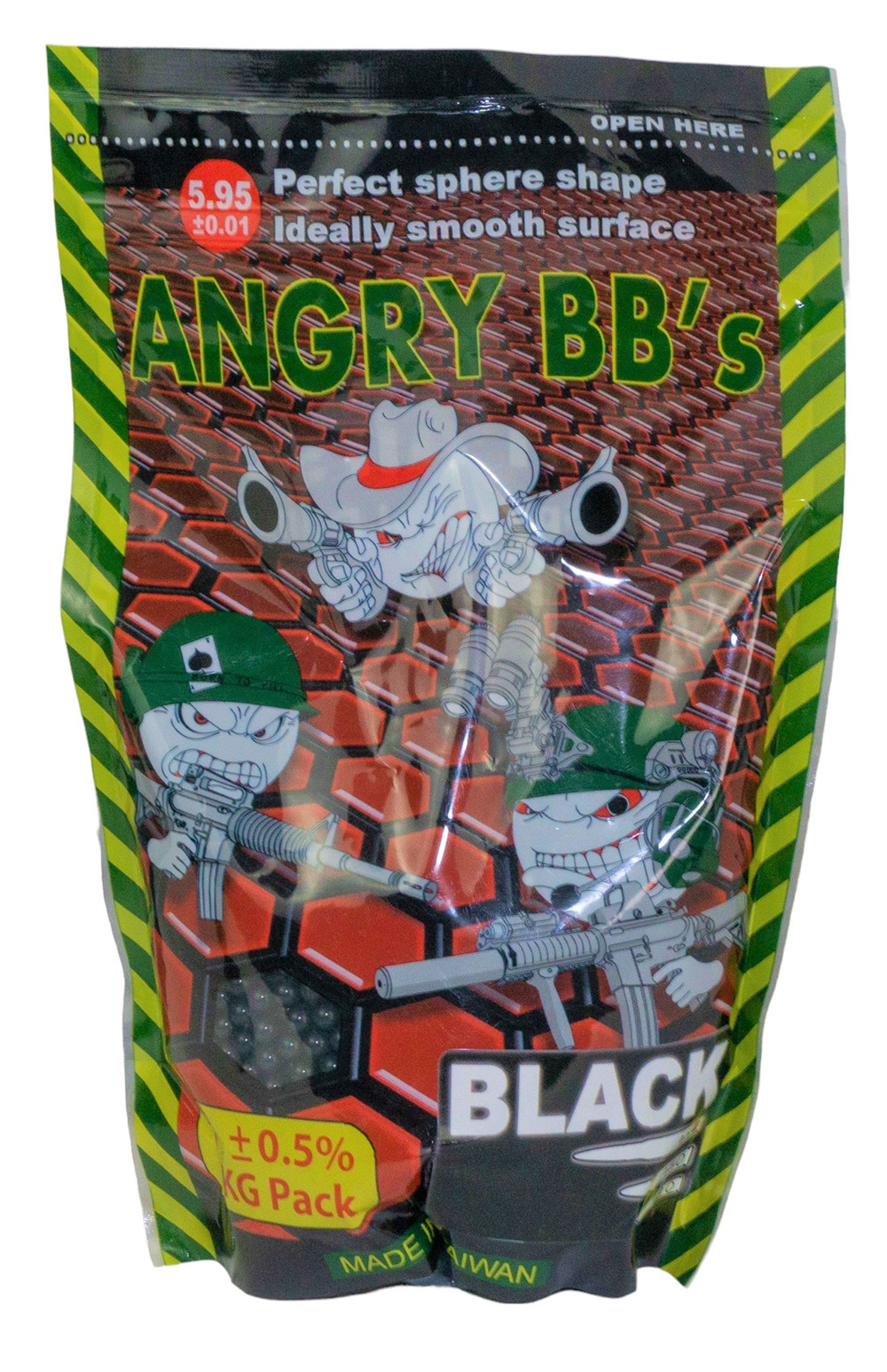 Шары для страйкбола Angry 0.28г. 3500шт. черные