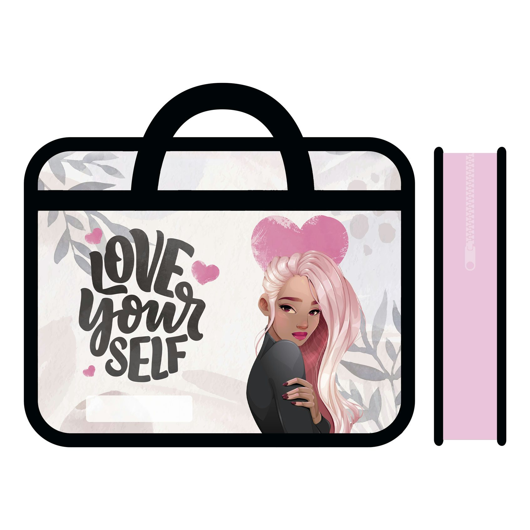 Сумка с ручками Пчёлка А4 пластиковая Современная красавица