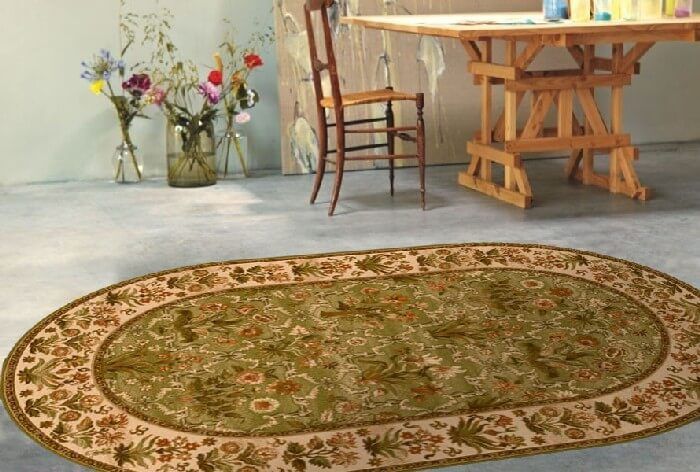 

Ковер ISFAHAN OLANDIA olive ОВАЛ