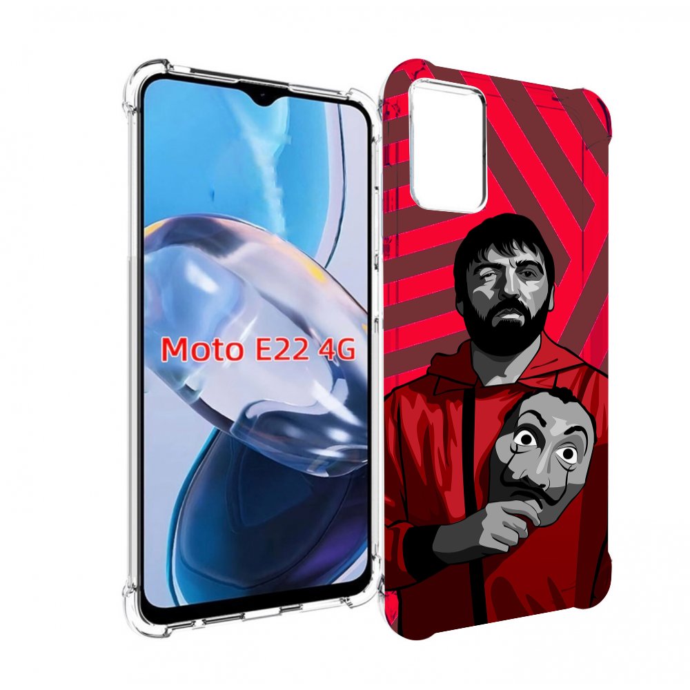 

Чехол MyPads Богата-Бумажный-дом для Motorola Moto E22 4G / E22i 4G, Прозрачный, Tocco