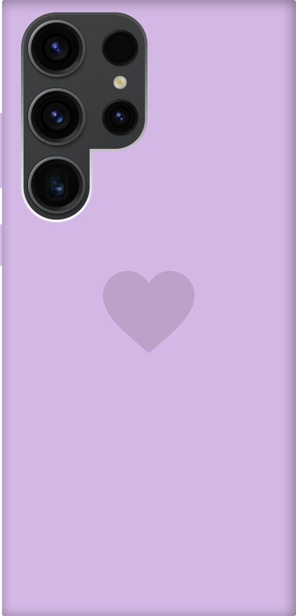 

Чехол на Samsung Galaxy S23 Ultra "Heart" сиреневый, Фиолетовый, 158367