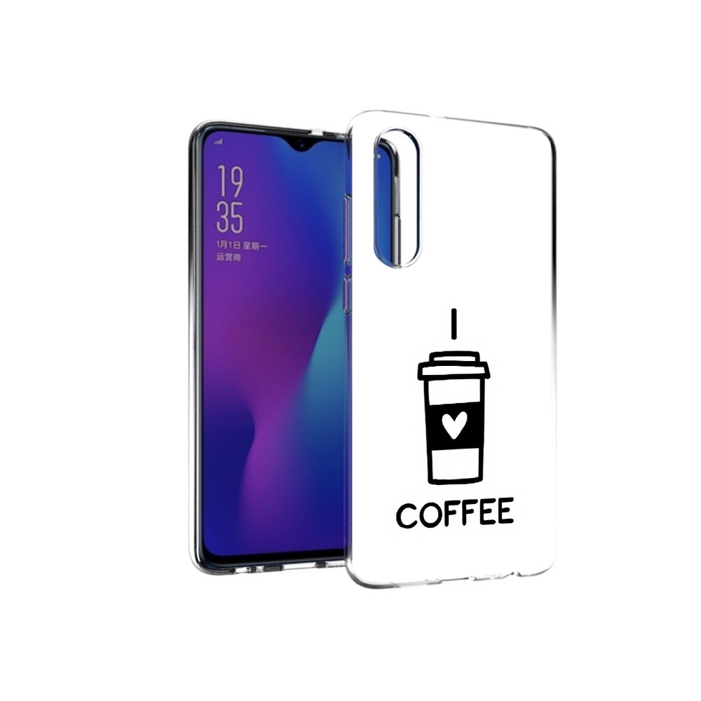 

Чехол MyPads Tocco для Huawei P30 Я люблю кофе, Прозрачный, Tocco