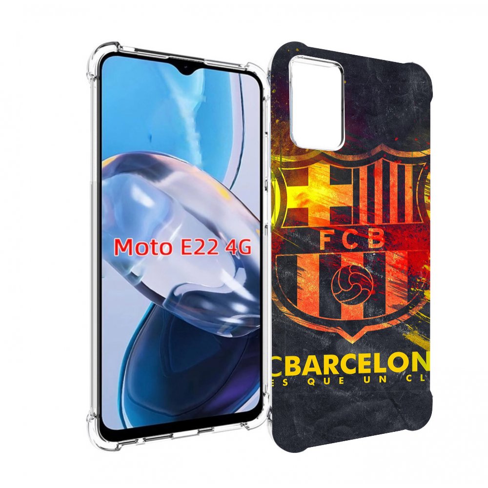 

Чехол MyPads Барселона мужской для Motorola Moto E22 4G / E22i 4G, Прозрачный, Tocco