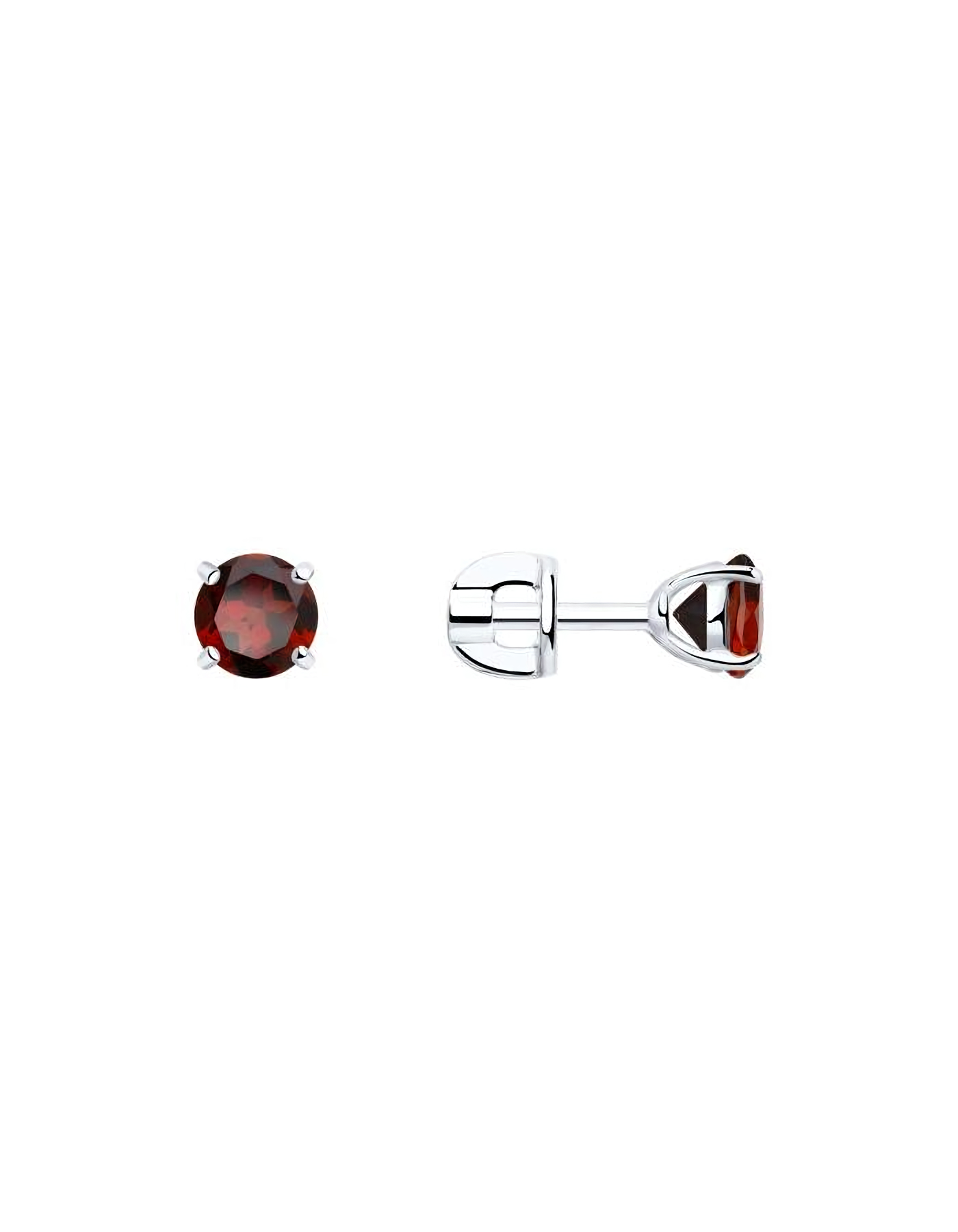 

Серьги пусеты из серебра TEO MAORI 892021088, гранат, 892021088