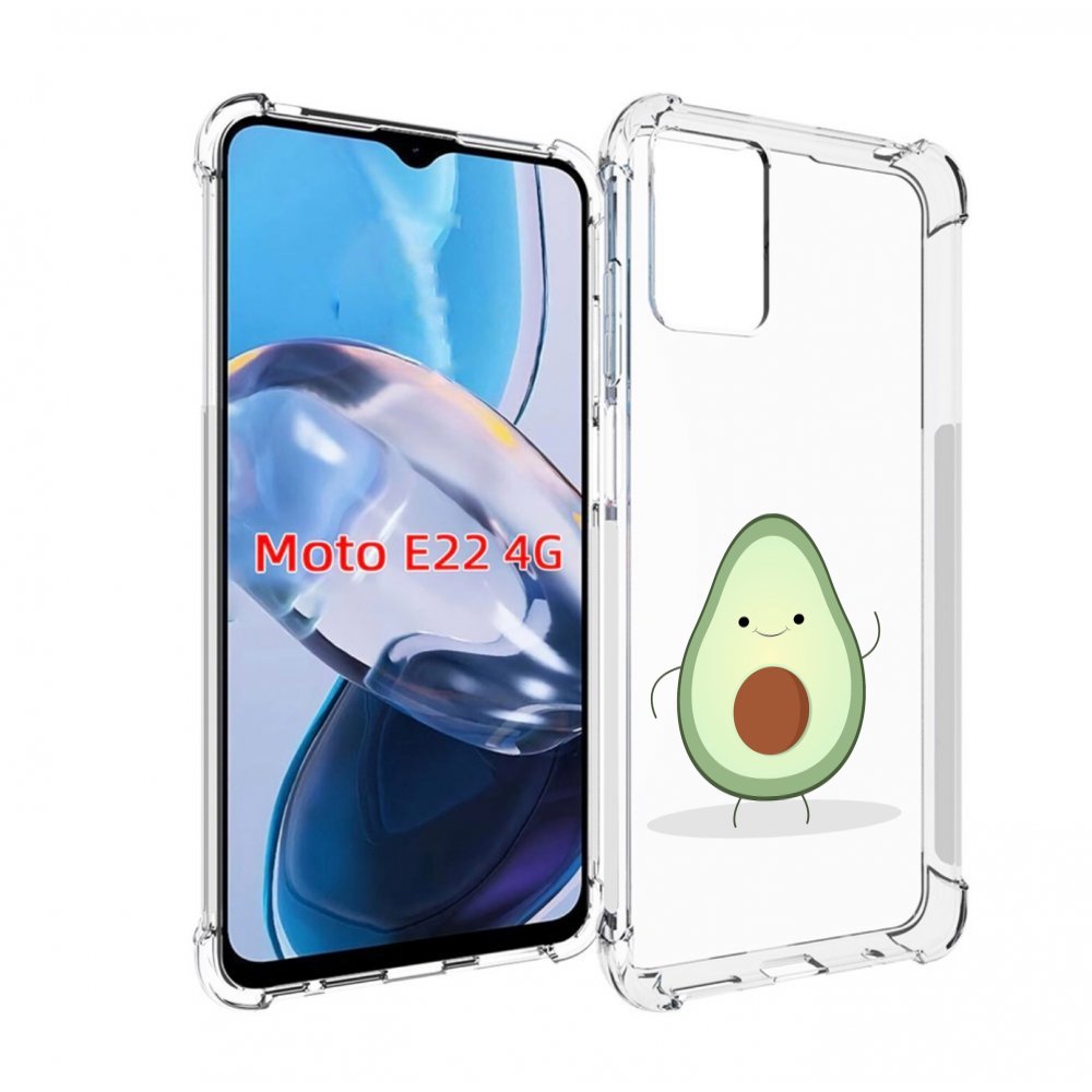 

Чехол MyPads Авокадик для Motorola Moto E22 4G / E22i 4G, Прозрачный, Tocco