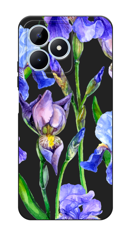 

Чехол Awog 2516552-1 для Realme C60 "Синие ирисы", Фиолетовый;голубой;зеленый, 2516552-1