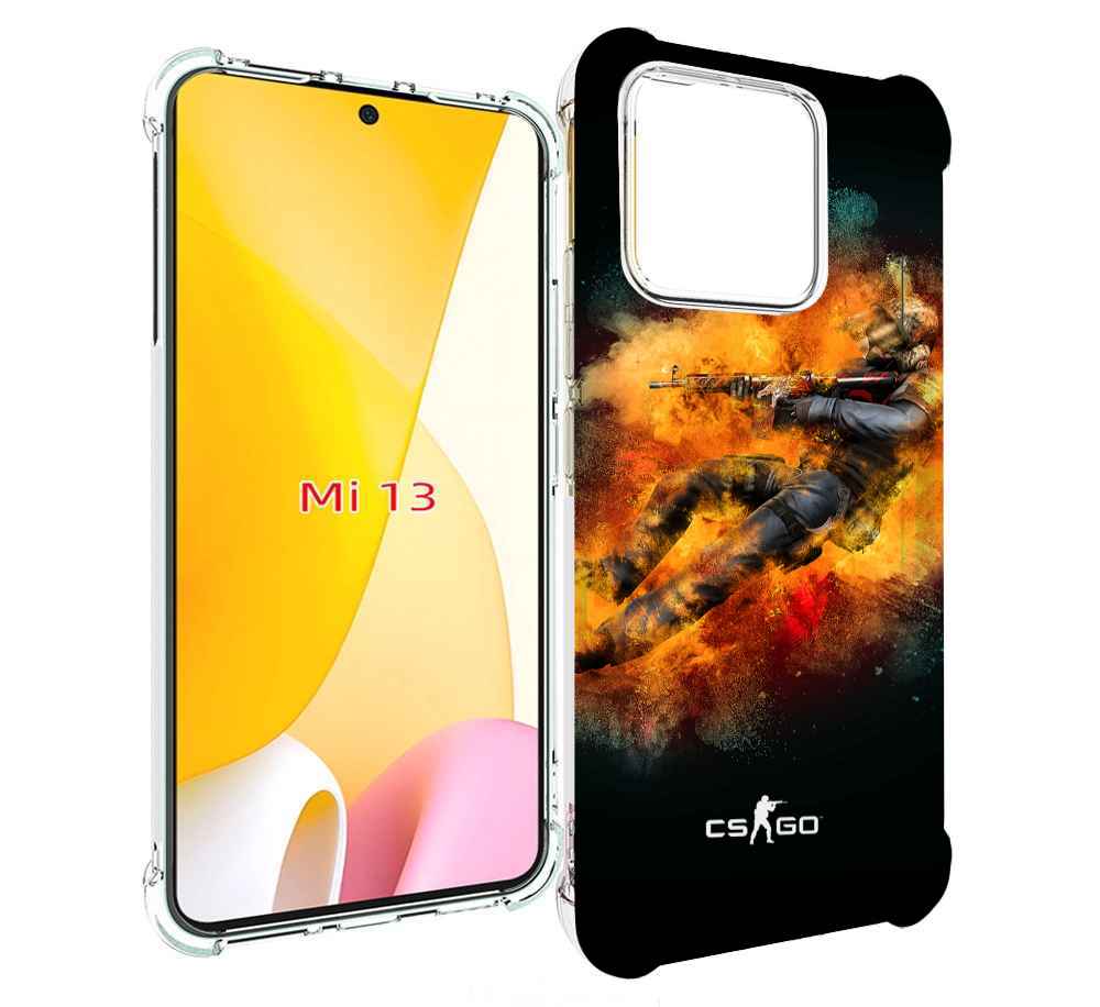 

Чехол MyPads CS-go-Контр-террорист мужской для Xiaomi 13, Прозрачный, Tocco