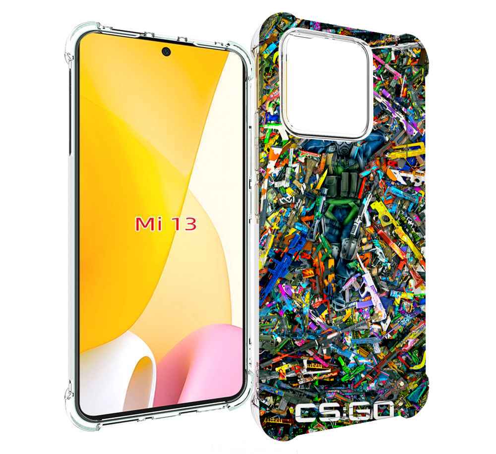 

Чехол MyPads CS GO guns skins мужской для Xiaomi 13, Прозрачный, Tocco