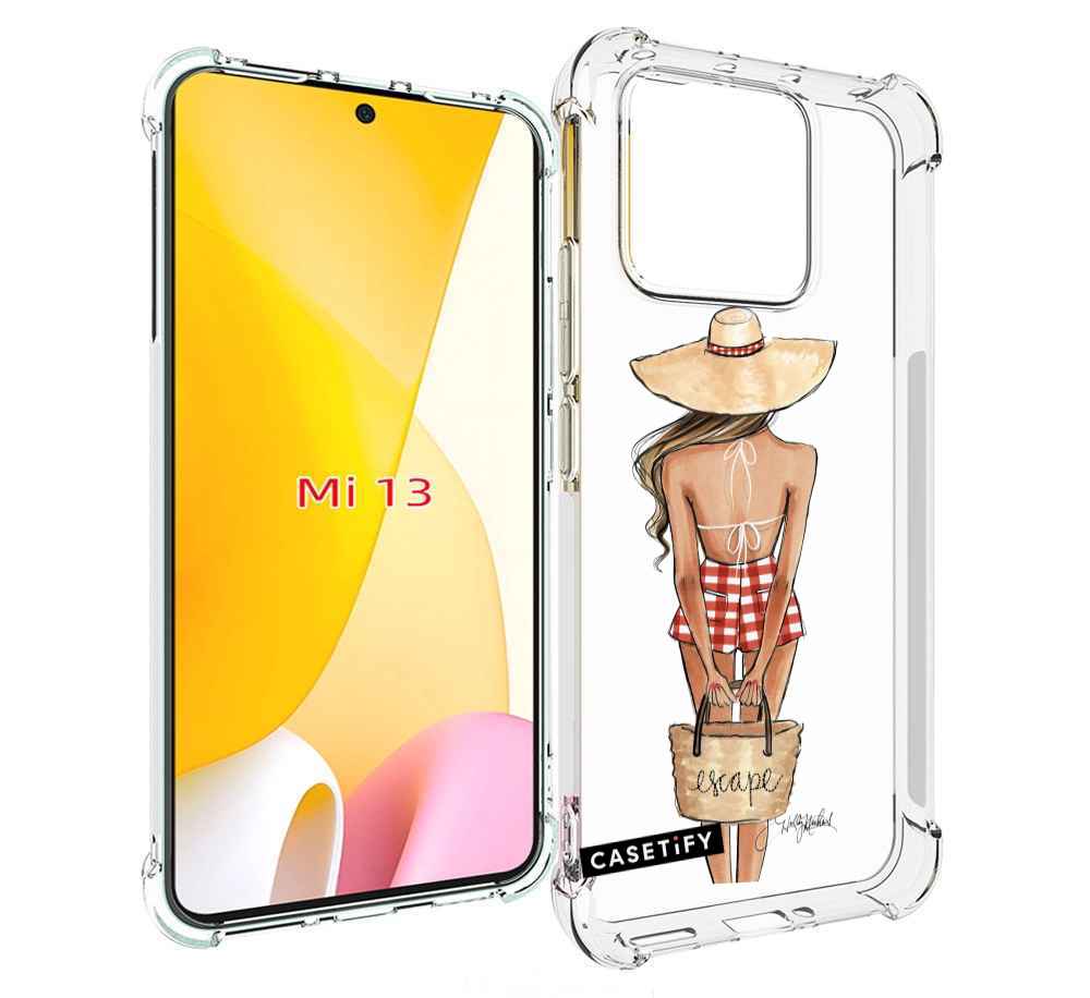 

Чехол MyPads CASETiFY женский для Xiaomi 13, Прозрачный, Tocco
