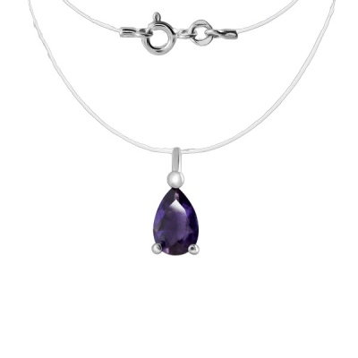 

Колье из серебра 40 см Balex 9504092373, иолит, 9504092373