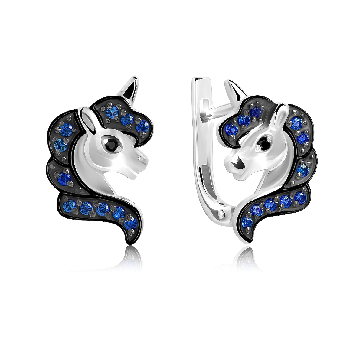 

Серьги из серебра VALTERA 118073, фианит, 118073