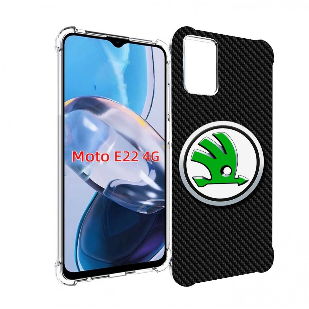 Чехол MyPads skoda шкода 2 для Motorola Moto E22 4G / E22i 4G