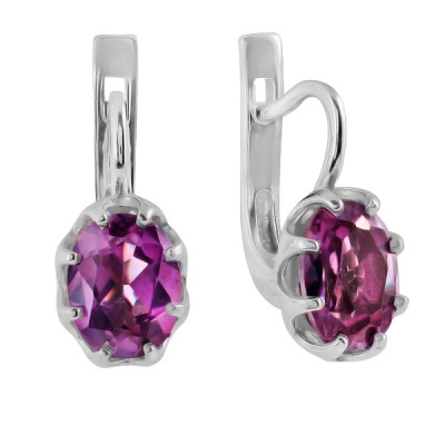 

Серьги из серебра Balex 2600624001, александрит искусственный, 2600624001
