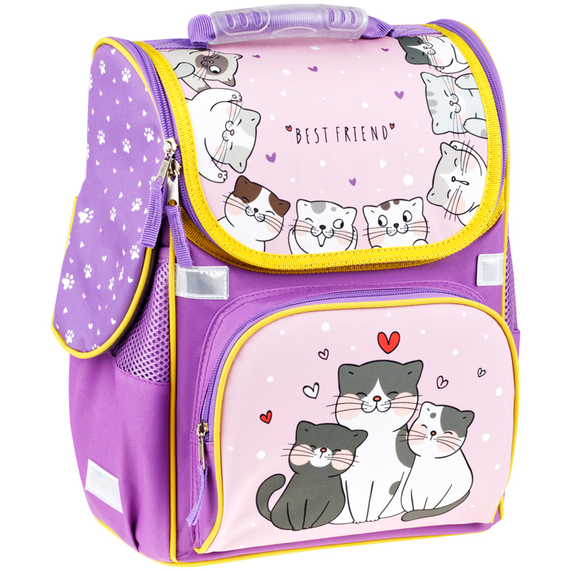 

Ранец ArtSpace Junior Meow 37*28*21см анатомическая спинка фиолетовый 331179