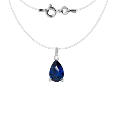 

Колье из серебра 39 см Balex 9504092376, фианит, 9504092376
