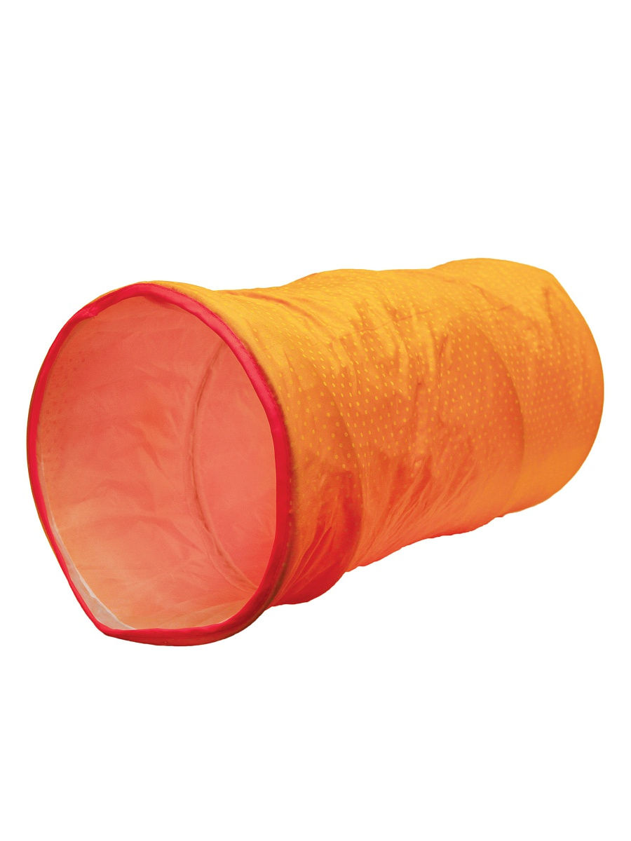 фото Игрушка для кошек мягкая rosewood "тоннель игровой", оранжевый, 25х25х50см