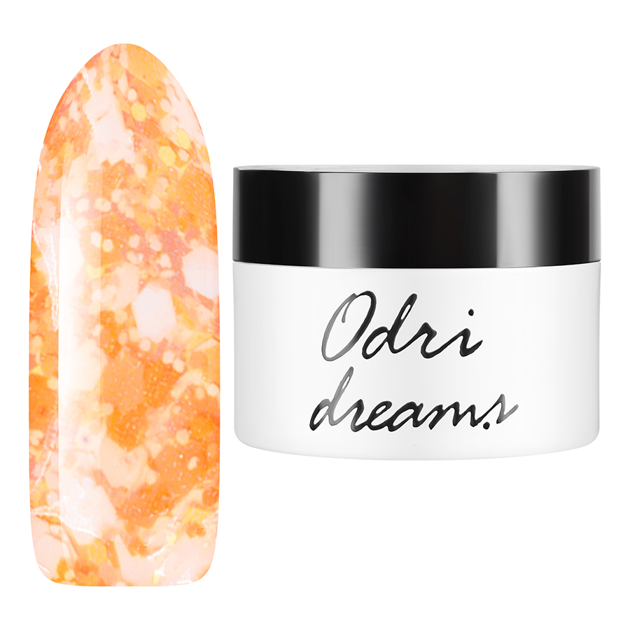 

Гель-лак трехфазный irisk Odri Dreams с эффектами 13 Orange/White 5г, Оранжевый