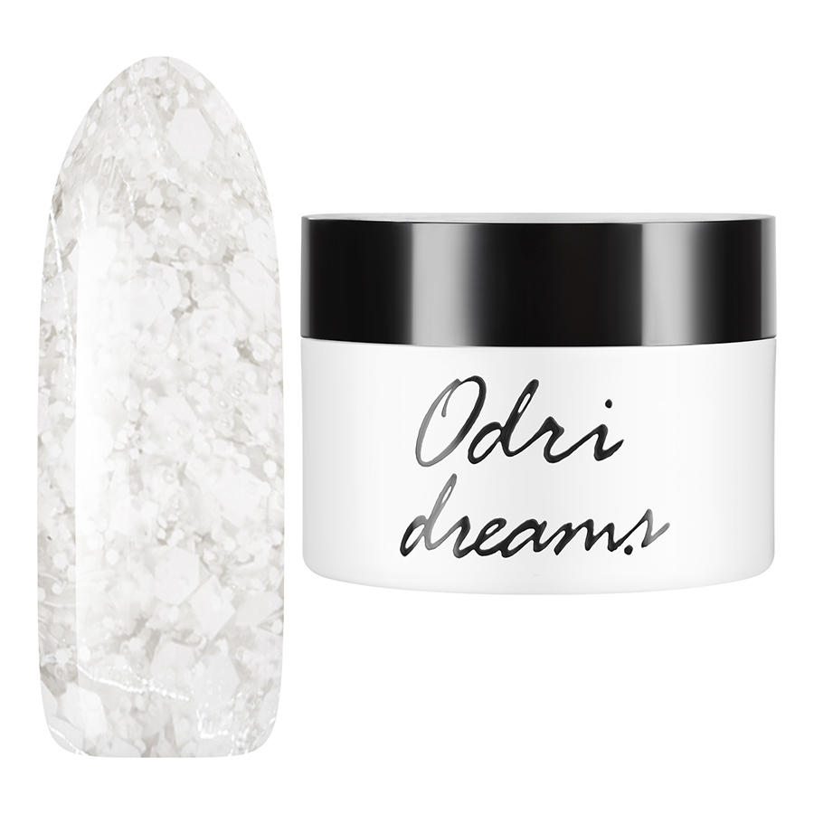 

Гель-лак трехфазный irisk Odri Dreams с эффектами 11 White 5г, Белый