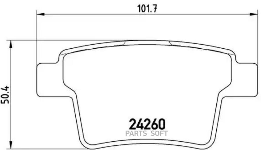 

Тормозные колодки brembo задние P24063