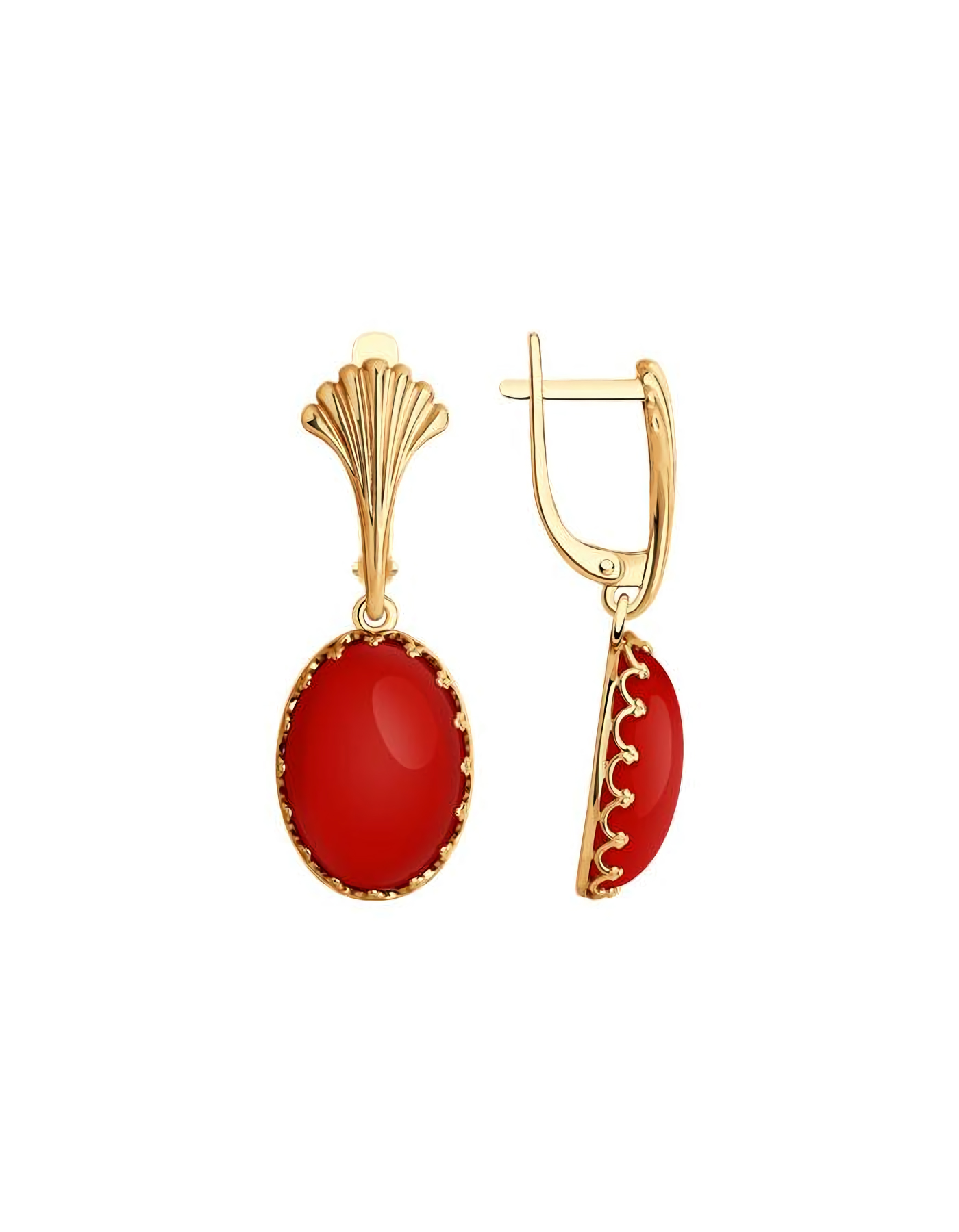

Серьги подвески из серебра TEO MAORI 883020379, коралл, 883020379