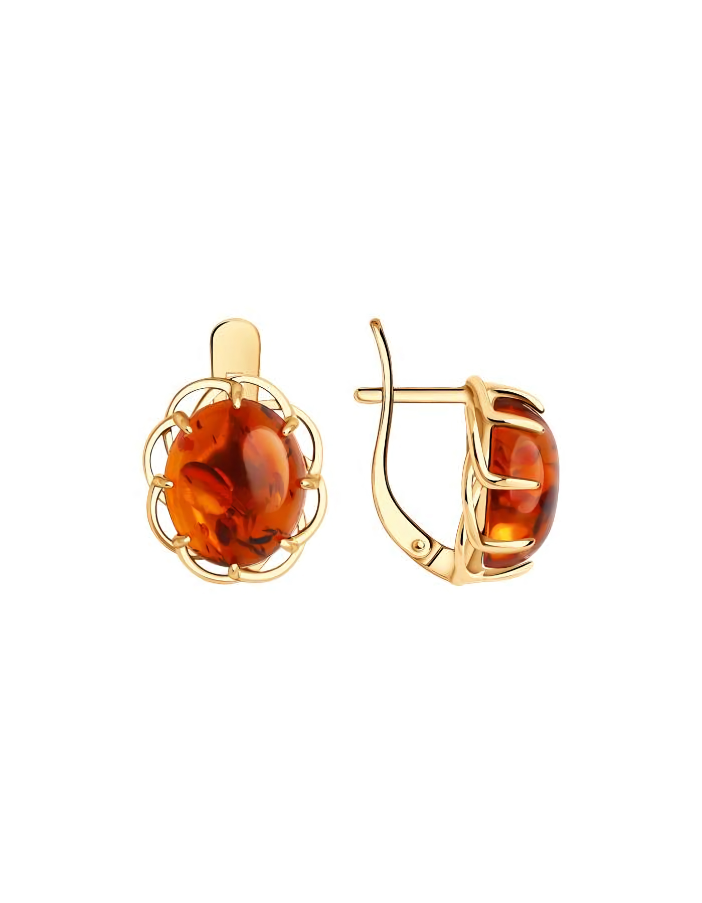 

Серьги из серебра TEO MAORI 883020366, янтарь, 883020366