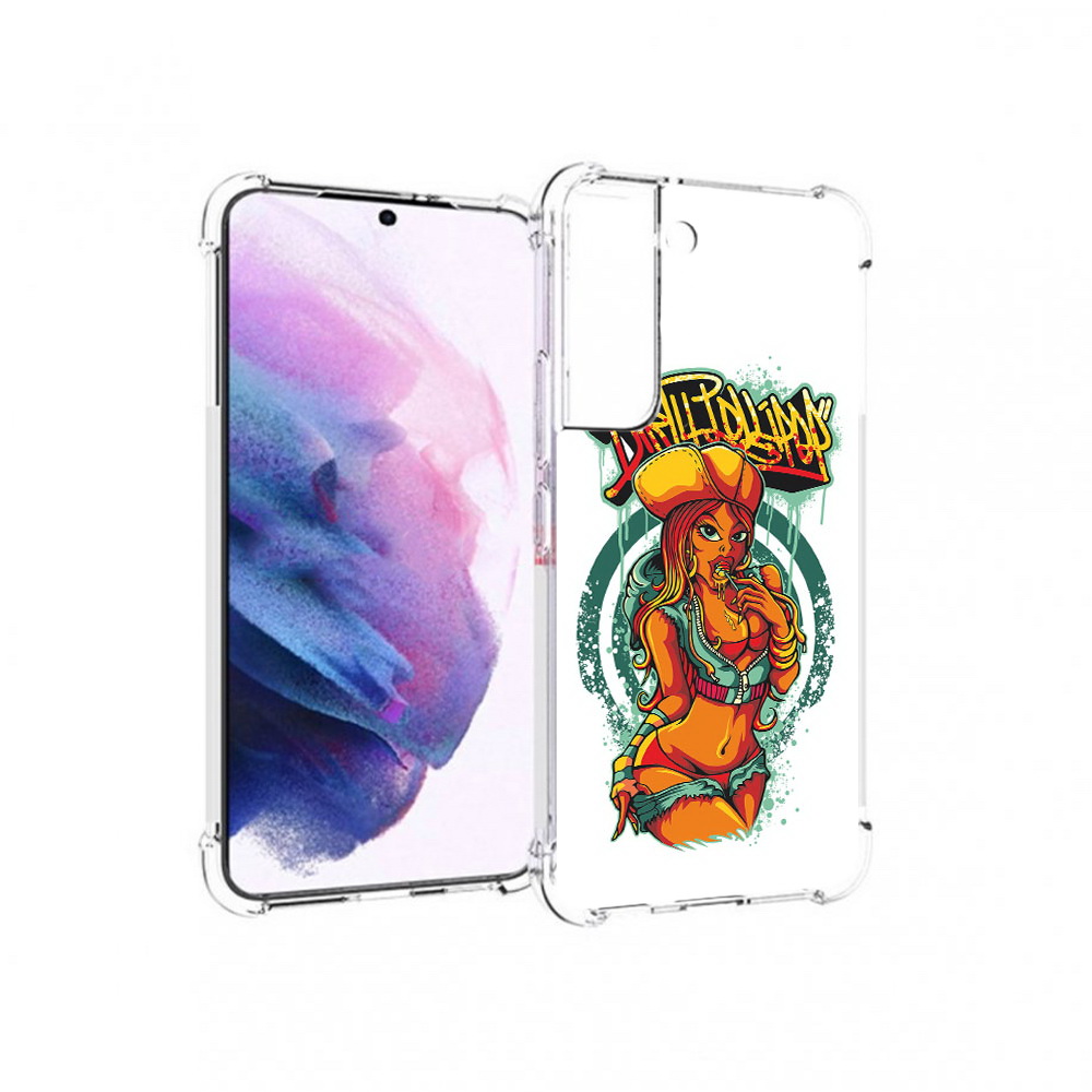 

Чехол MyPads Tocco для Samsung Galaxy S22 нарисованная девушка комикс (PT194926.508.500), Прозрачный, Tocco