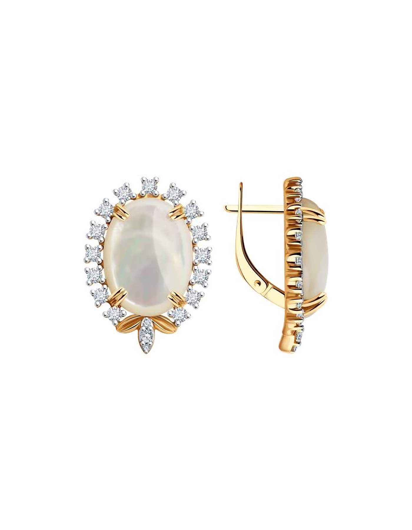 

Серьги из серебра TEO MAORI 883020358, перламутр/фианит, 883020358