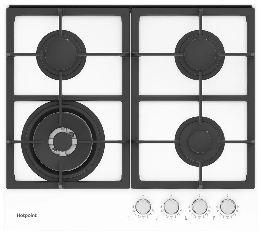 

Встраиваемая варочная панель газовая HotPoint HGS 62F/WH белый, HGS 62F/WH