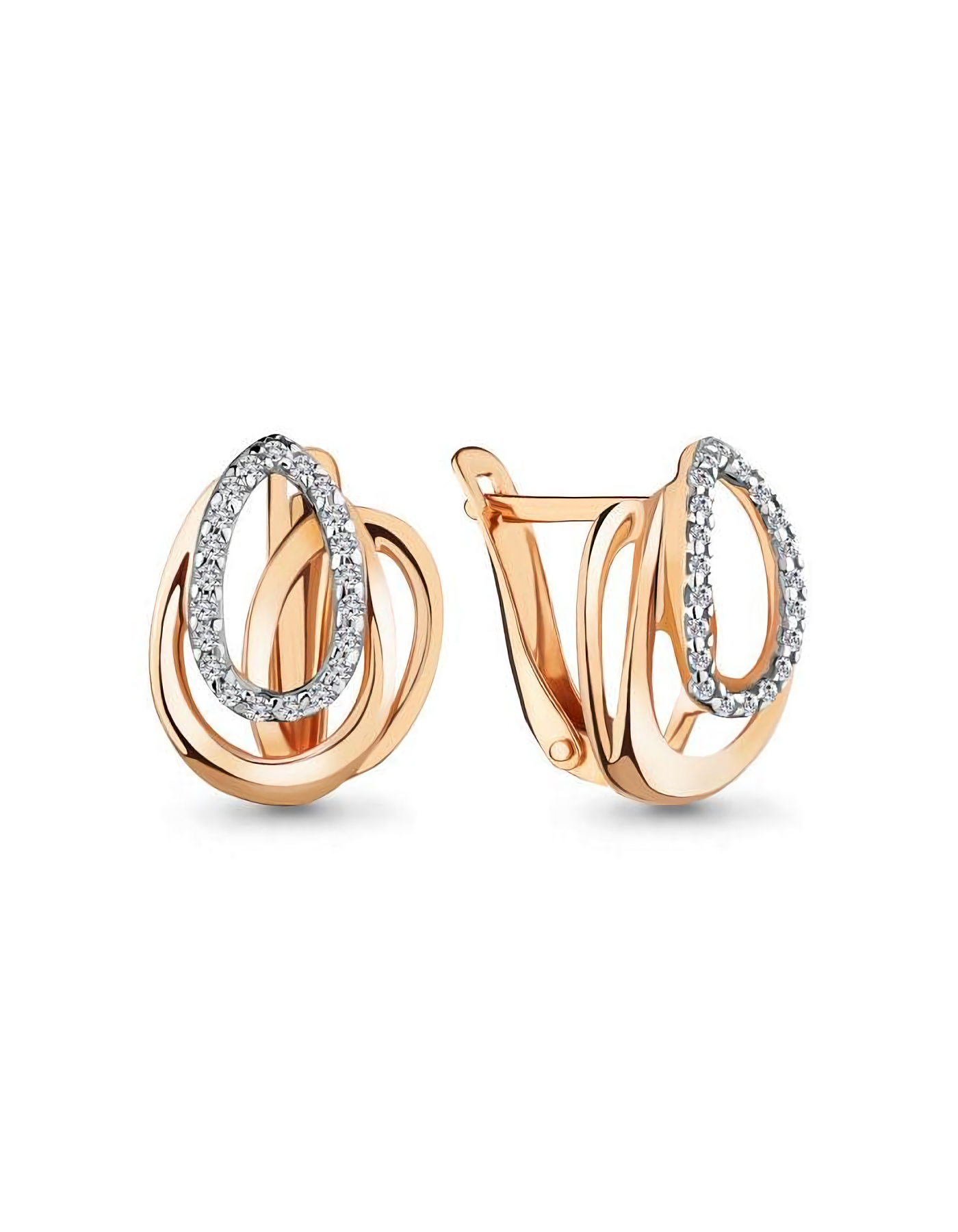 

Серьги из золота TEO MAORI 842235А.1, фианит, 842235А.1
