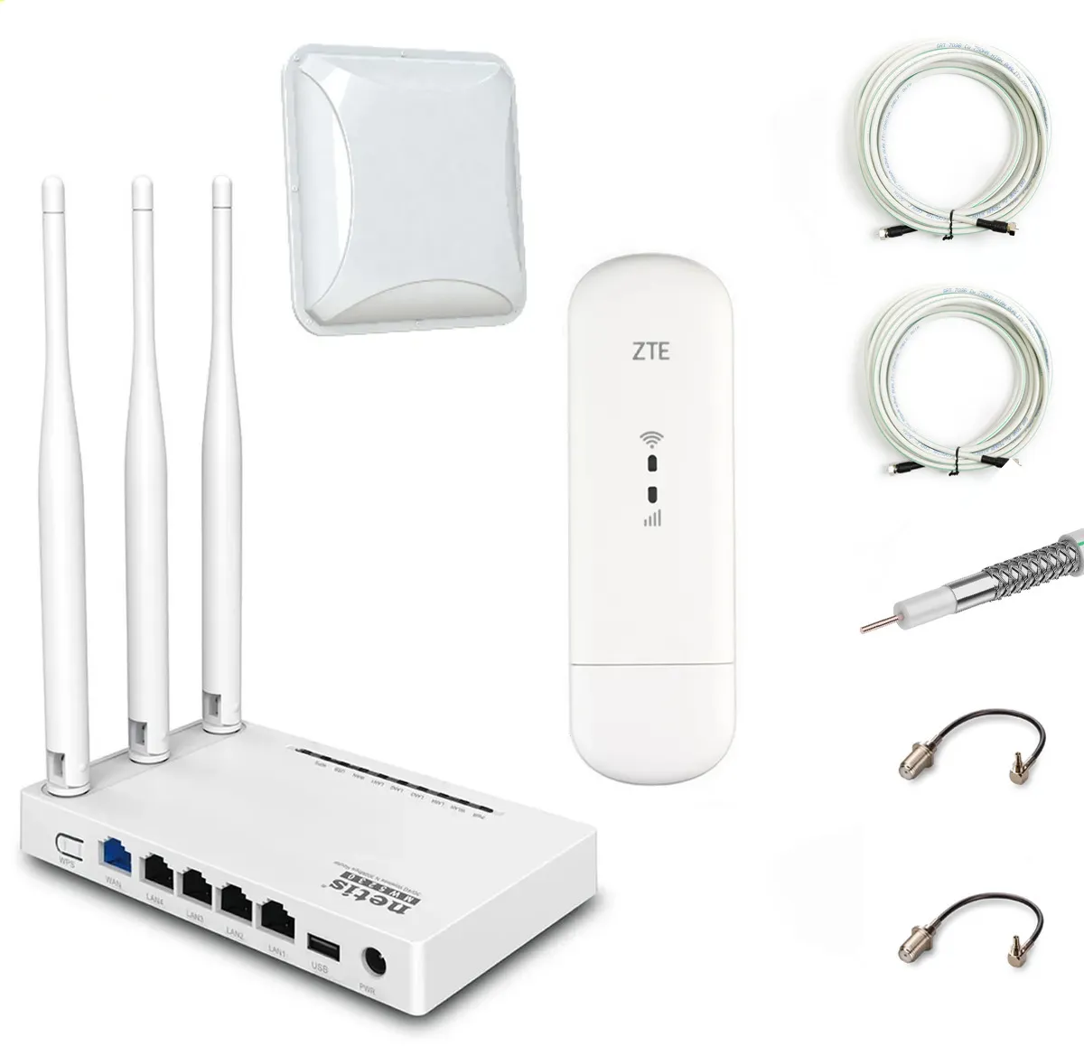 

Комплект Repeater для усиления мобильного интернета 3G/4G (LTE) NET-REX005, NET-REX005