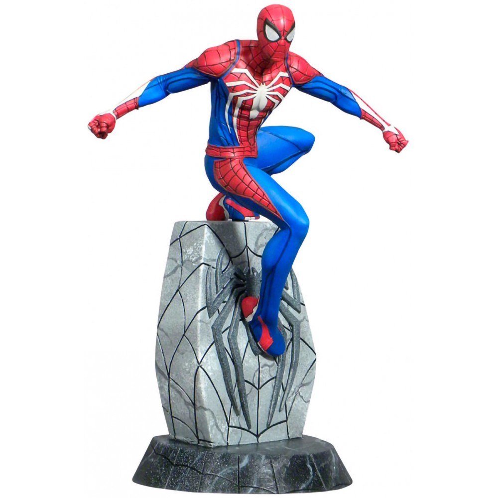 фото Фигурка diamond select toys marvel gallery spider-man ps4 version statue diorama 83404