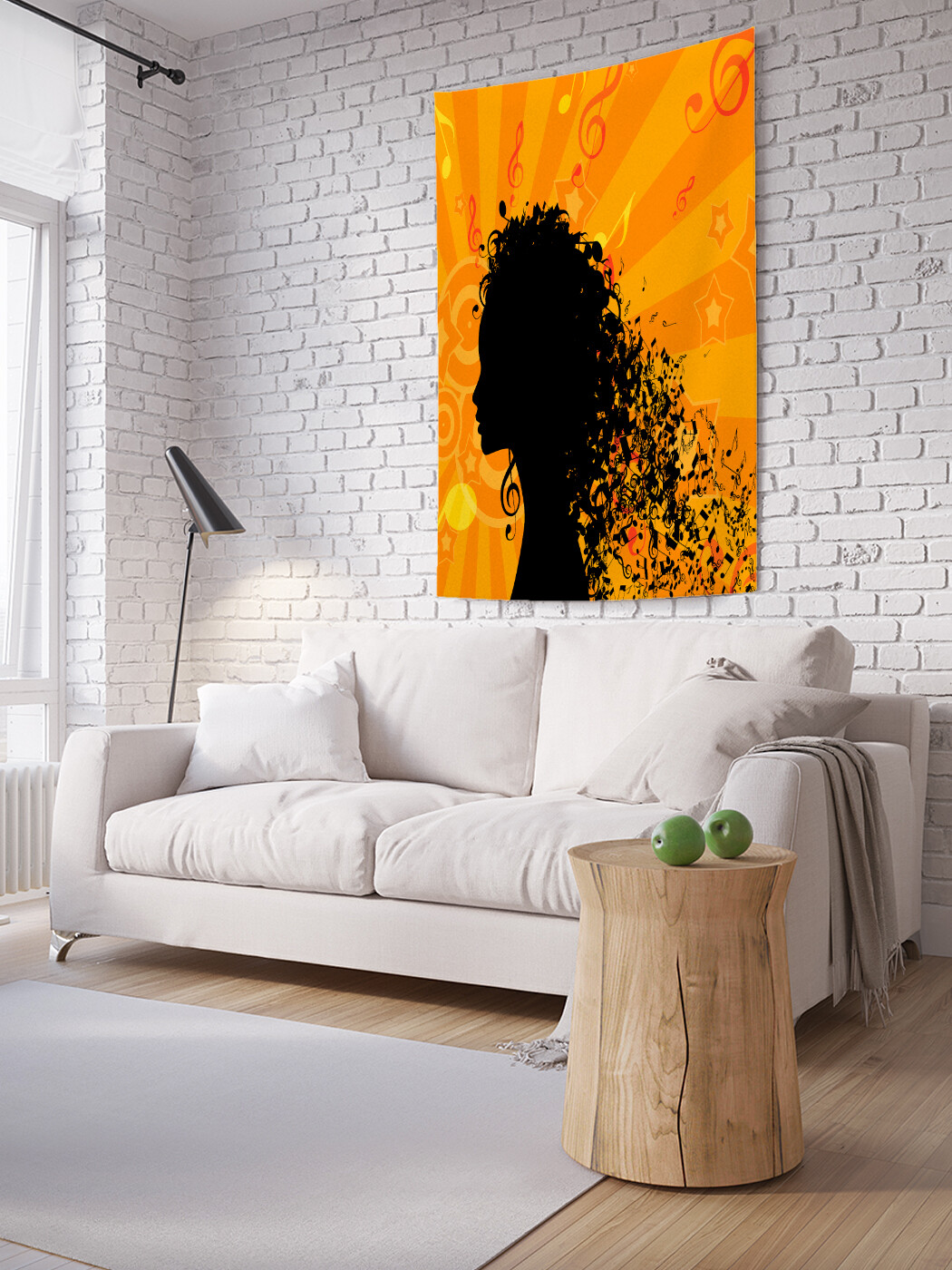 

Вертикальное фотопанно JoyArty Пламенный джаз, из ткани, 100х150 см