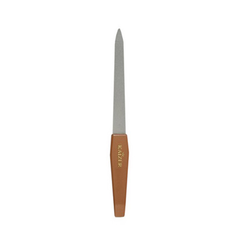 фото Пилка для ногтей kaizer алмазная с коричневой ручкой kaiser