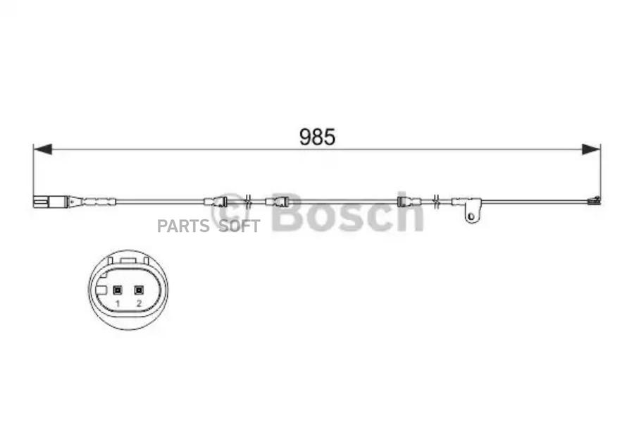 Датчик износа тормозных колодок BMW X5/X6 08>19 BOSCH 1987473520