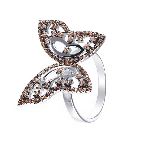 

Кольцо из серебра р. , JV Ring_KO_002_WG, фианит, Ring_KO_002_WG