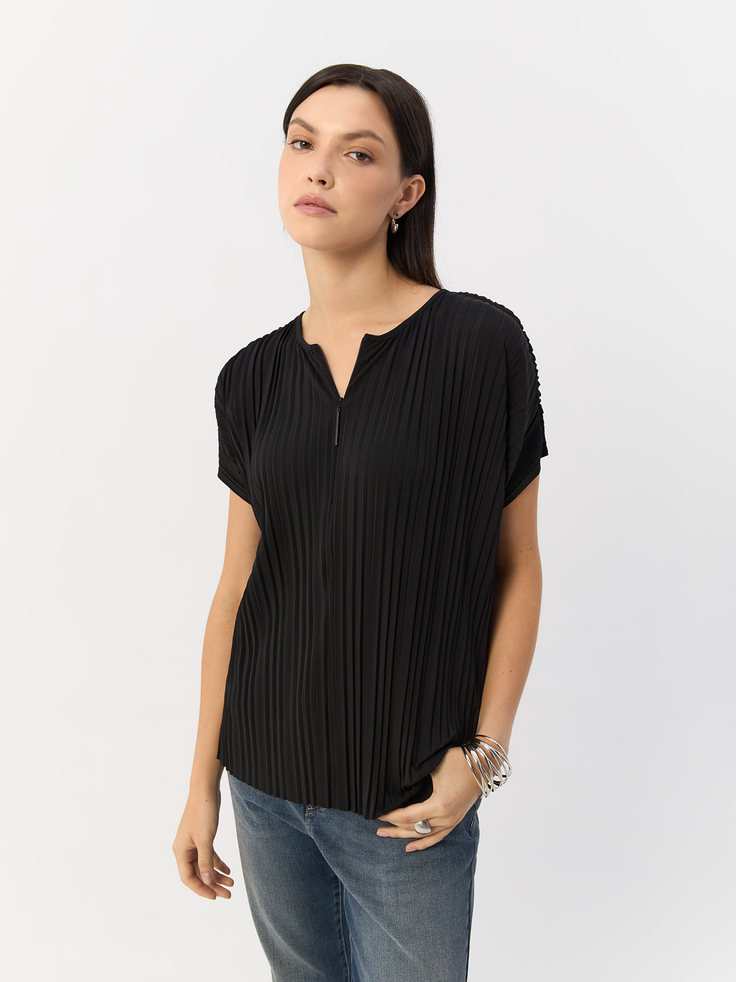 Блуза женская Gerry Weber 270202-35001-11000 черная 34 черный