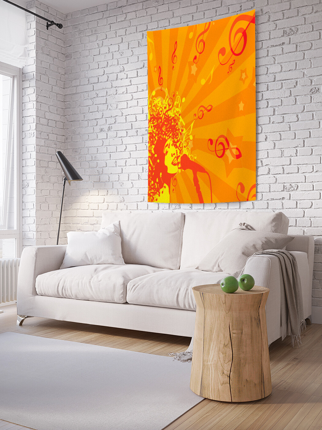 

Вертикальное фотопанно JoyArty Любовная песня, из ткани, 100х150 см