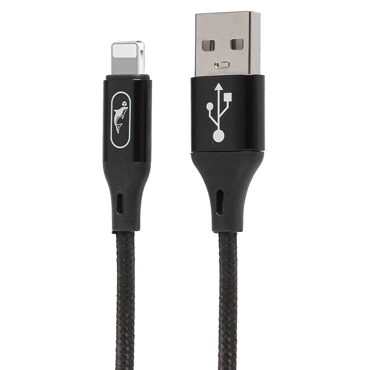 

Дата-кабель SKYDOLPHIN S55L USB - Lightning, 1 м, черный, S55L