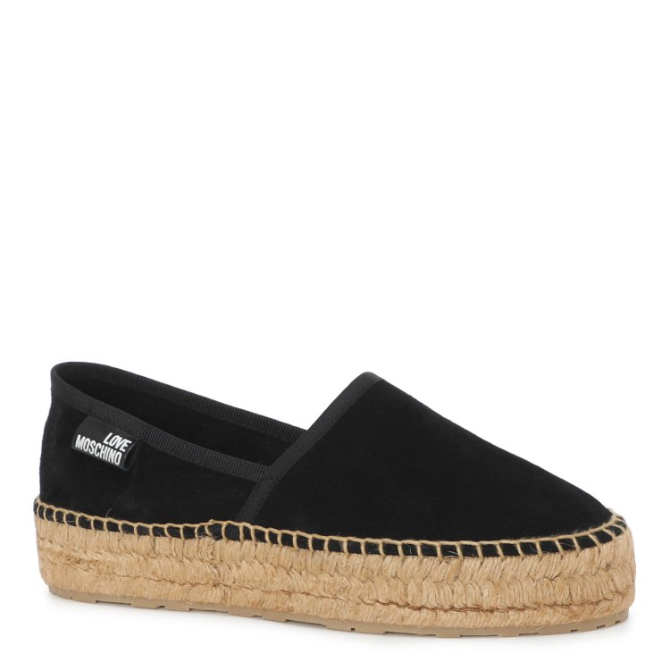 

Эспадрильи женские Love Moschino JA10063G черные 35 EU, Черный, JA10063G
