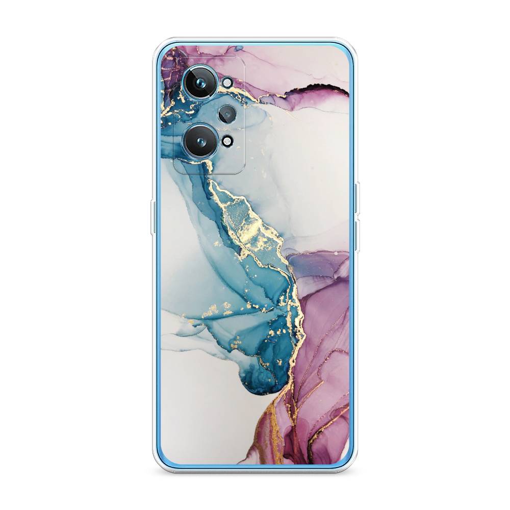

Чехол на Realme GT 2 "Розовые разводы рисунок", 258550-3