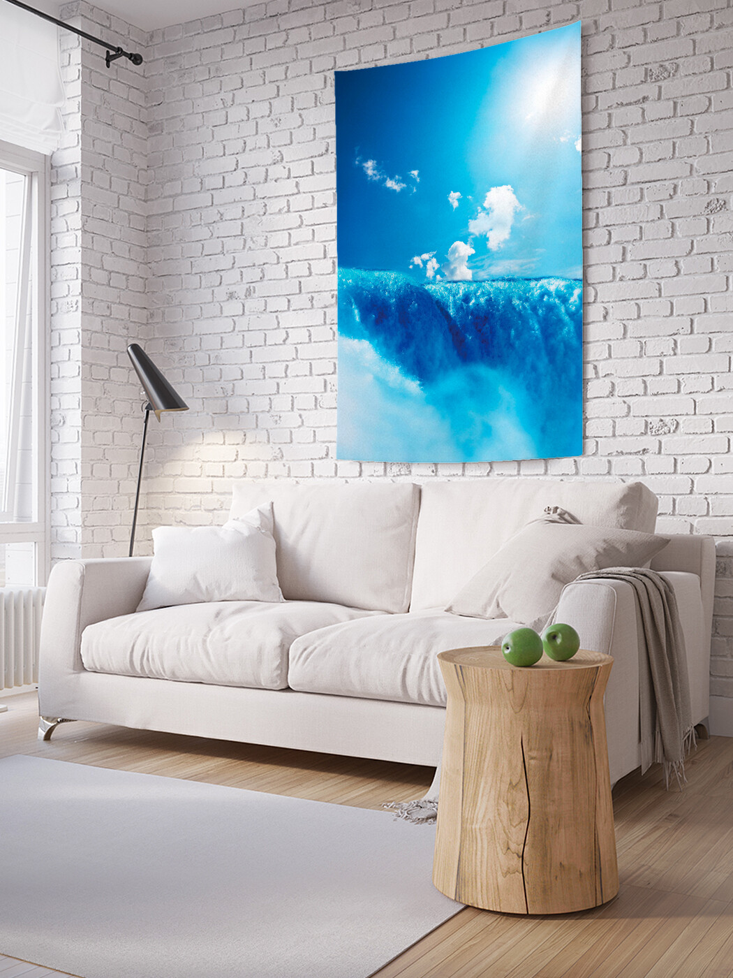 

Вертикальное фотопанно JoyArty В центре волны, из ткани, 100х150 см