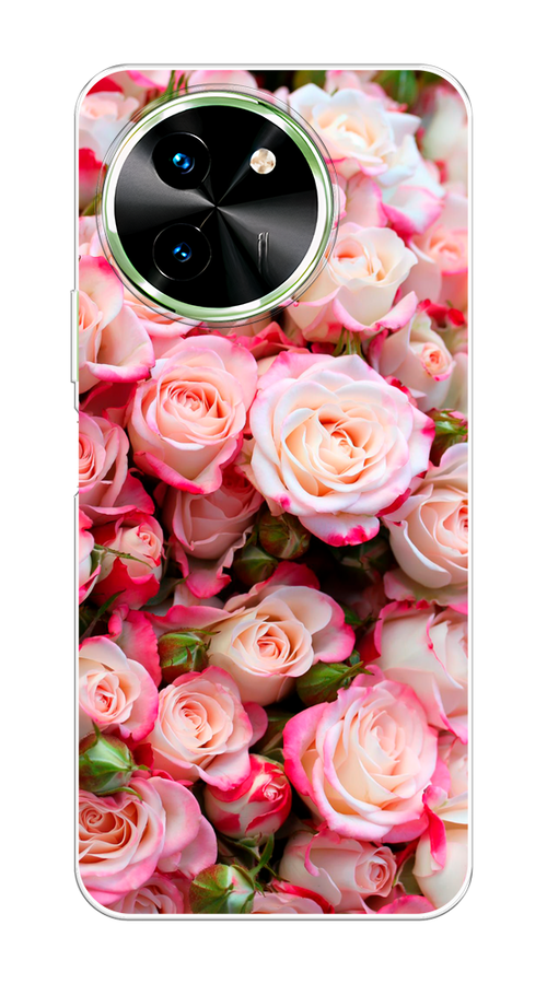

Чехол на Vivo T3x/Y38 5G "Много роз", Розовый, 2610750-1