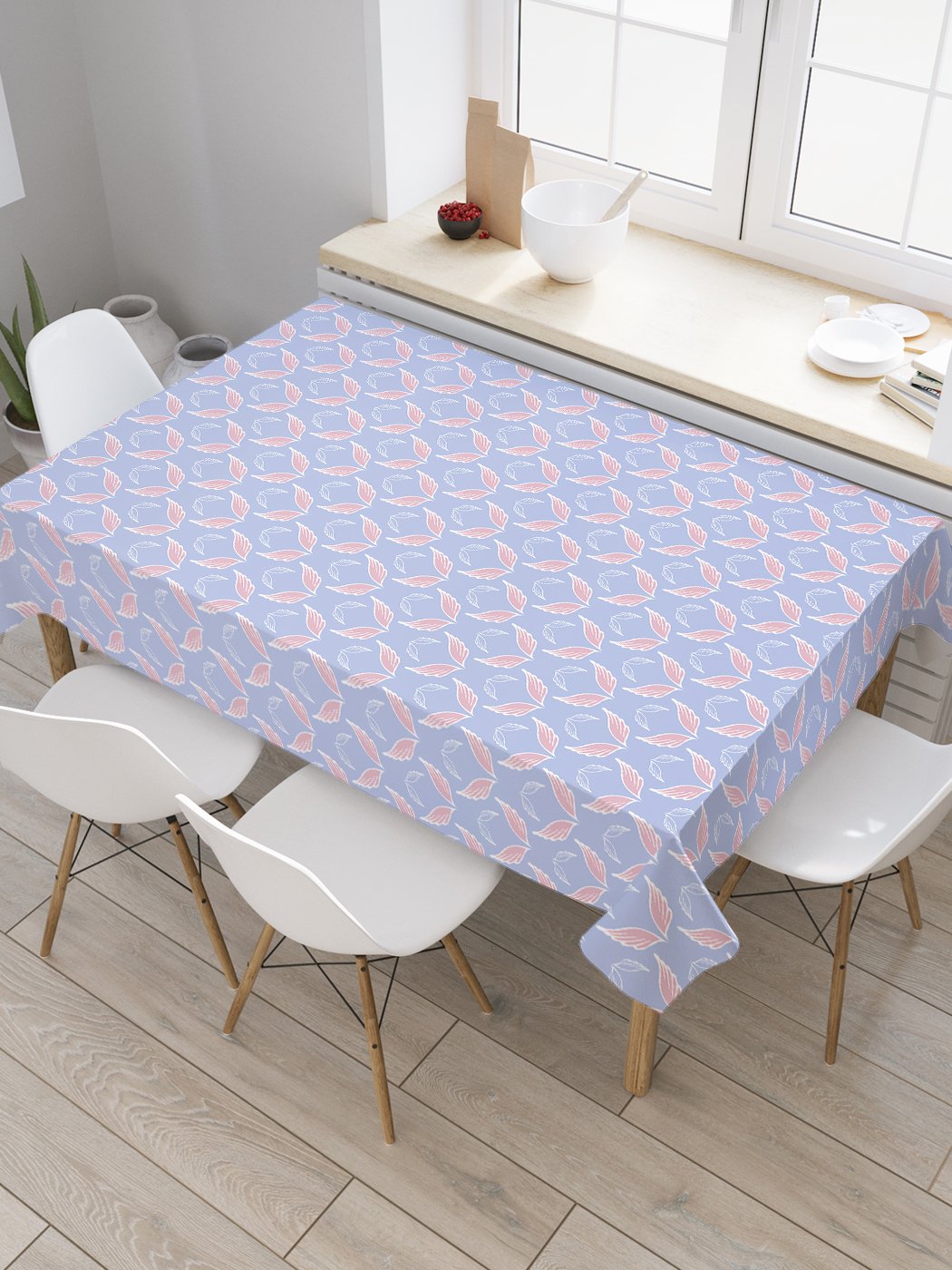 

Скатерть прямоугольная JoyArty "Одинокие крылья" из оксфорда, 120x145 см, Голубой, Одинокие крылья