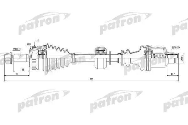 

Приводной вал PATRON PDS0118