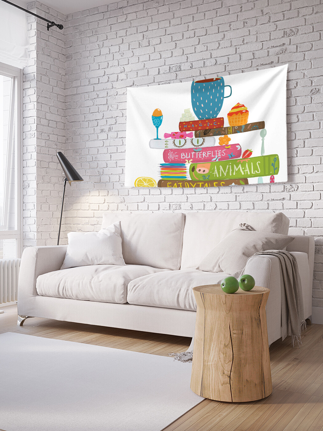 

Горизонтальное фотопанно JoyArty Чай на книгах, из ткани, 100х150 см